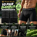 10 Par PEAK WEAR Bambus Boxershorts