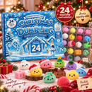 Squishy Julekalender 2026 – Mystery Mini Dumpling | 24 Overraskelser - blå