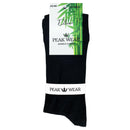 6 Par PEAK WEAR Sort Classic Bambusstrømper - 123Marked