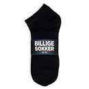 12 Par Sorte Billige kvalitets Ankelsokker/Footies - 42-46 / Sort / 12 Par - 123Marked