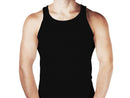 4 stk Sorte Premium Tanktops - S / Sort / 4 stk - 123Marked